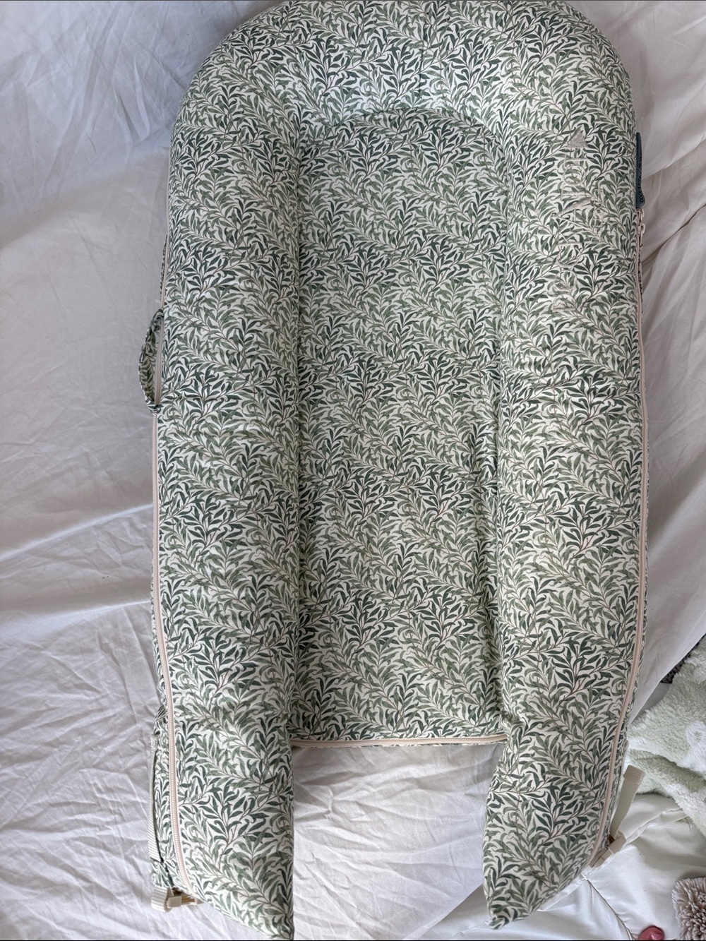 DockATot Deluxe+ Dock - Willow Boughs Baby Support Pillow in Sage G